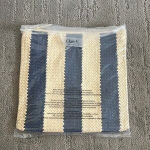 Clare V. Fold over clutch with tabs NWT
